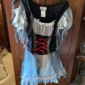 Blue and Black Pirate Costume f